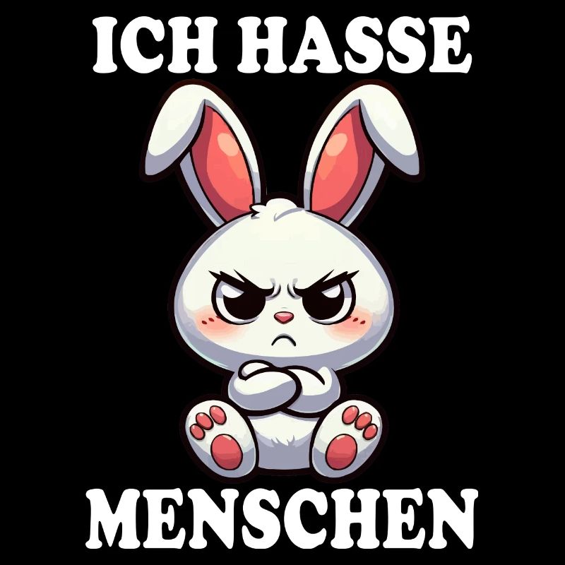 ICH HASSE MENSCHEN Hase