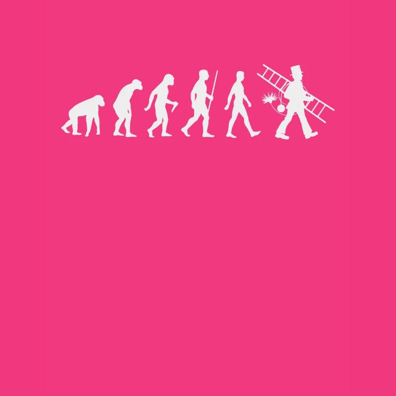 Evolution Schornsteinfeger kaminfeger Geschenk