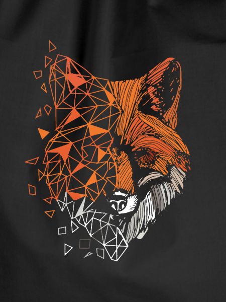 Fox polygon illustration