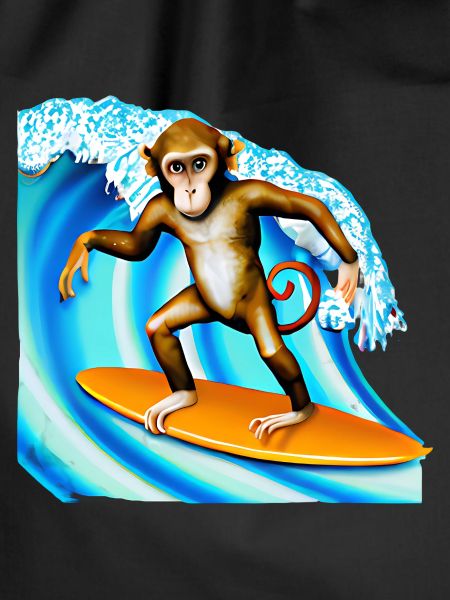 Surfer Affe