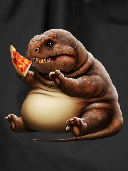 Pizza Loving Dinosaur