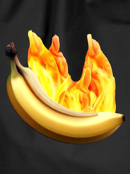 Burning banana
