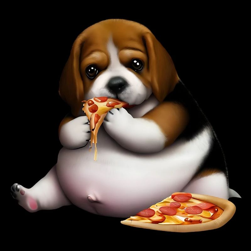 Pizza Lover Beagle Dog