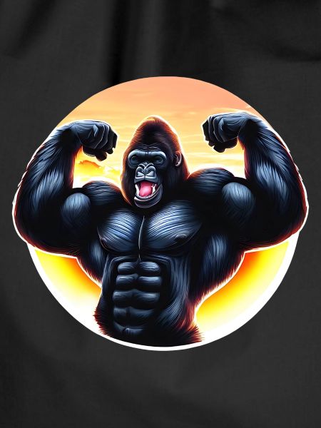 Muscular sunset gorilla