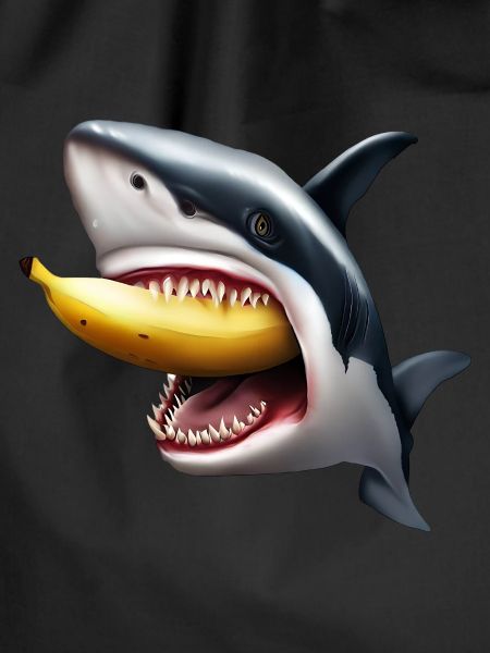 Shark eats banana