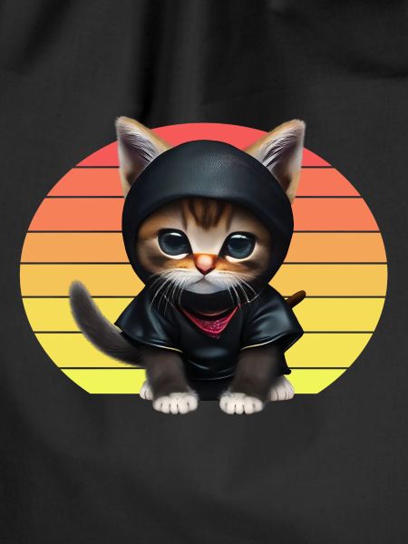 Ninja Cat Sunset