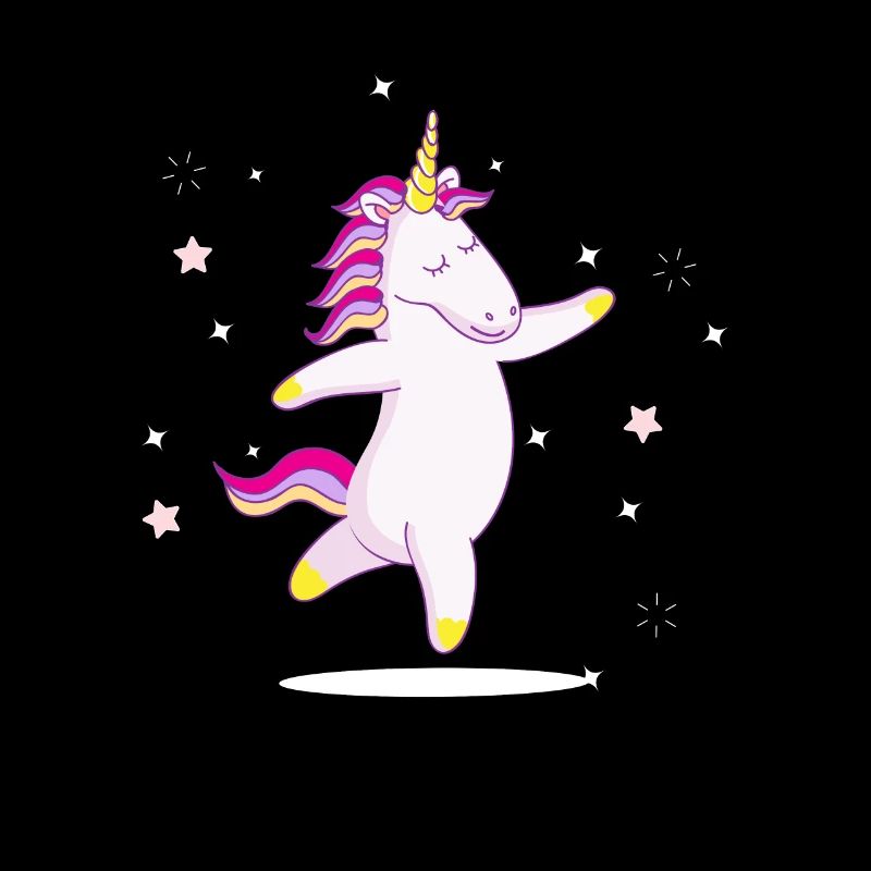 Ein Einhorn tanzt in den Sternen