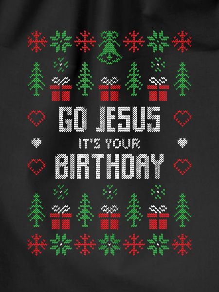 Ugly Christmas Happy Birthday Jesus Gift