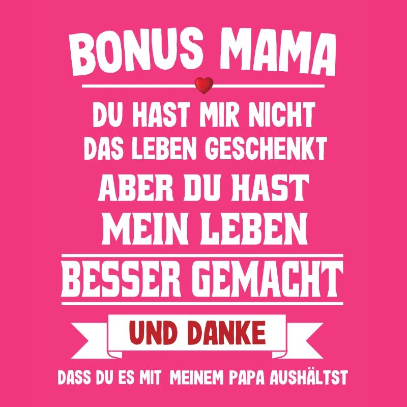 Bonus Mama Spruch Stiefmutter Muttertag Geschenk