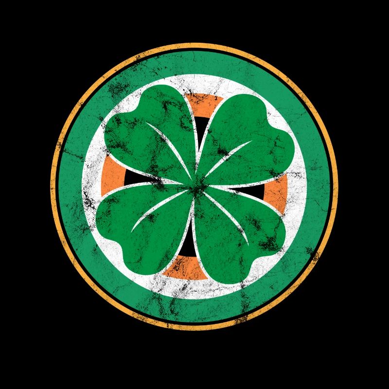 Kleeblatt Irland Retro