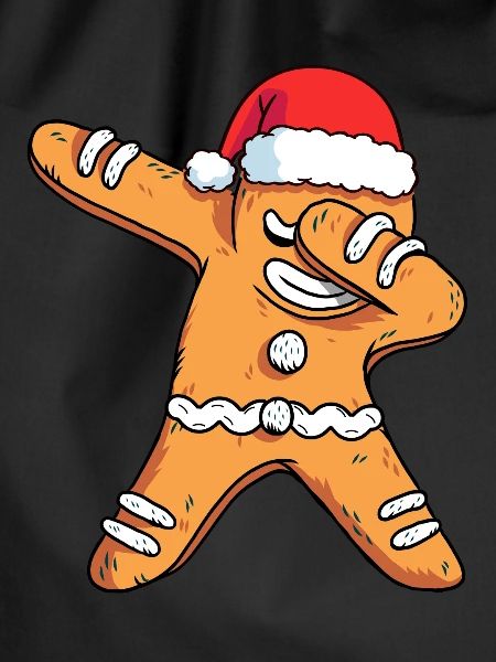 Dabbing Gingerbread Santa Christmas