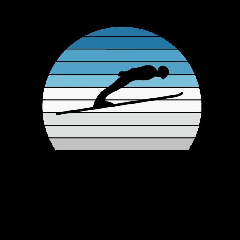 Ski Jumping Ski Jumper Retro Gift