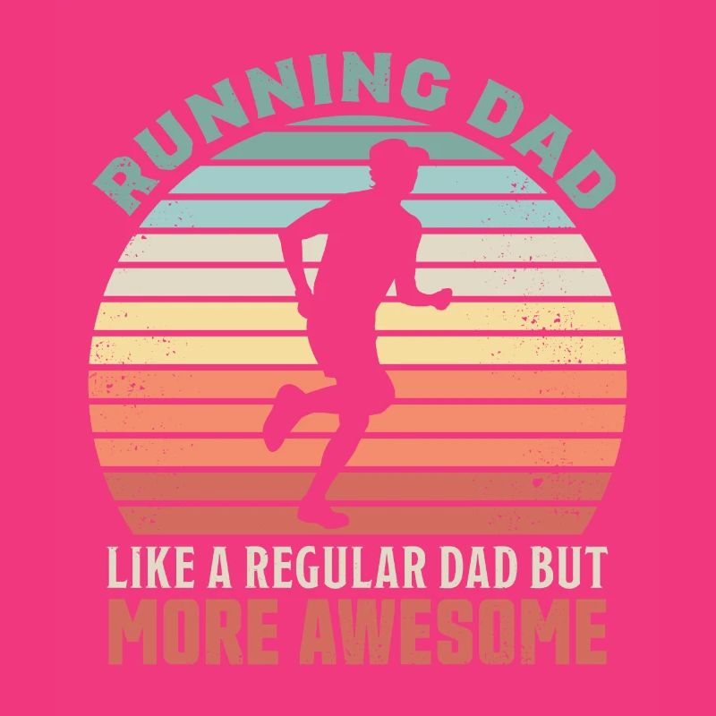 Fantastisches Running Dad Retro Runner Geschenk