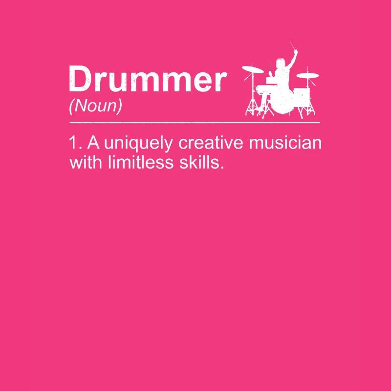Funny Drummer Definition For Drumming Drum Beat
