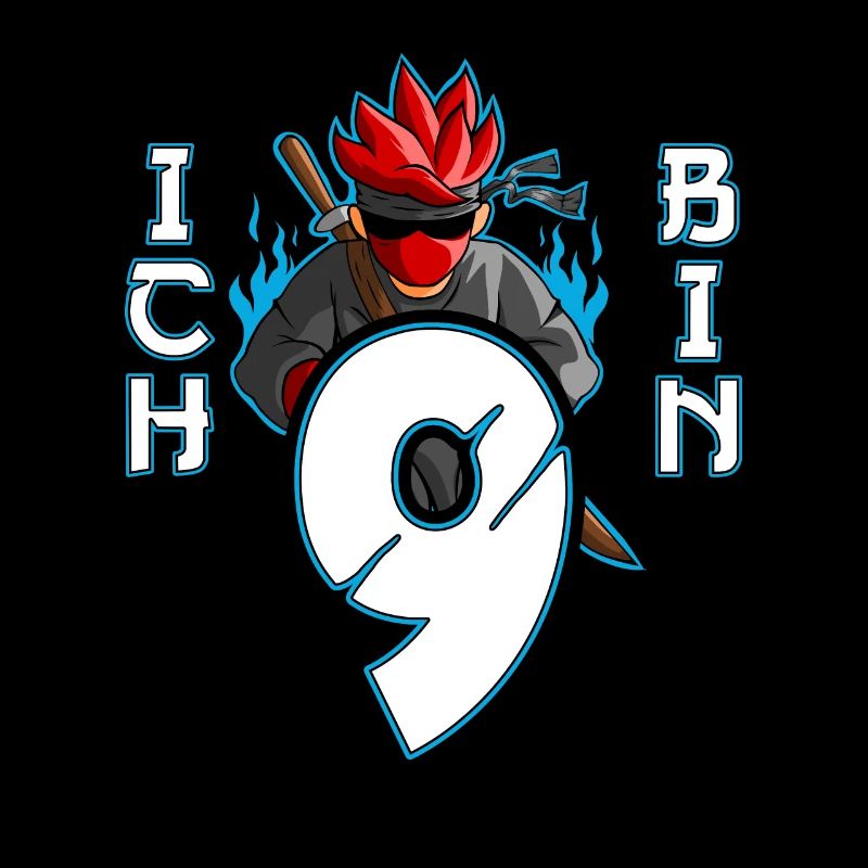Kostüm Ninja 9. Geburtstag Junge