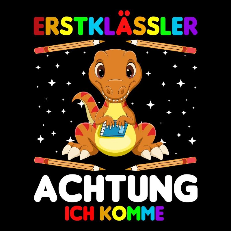 Erstklässler Schulkind Einschulung Dinosaurier