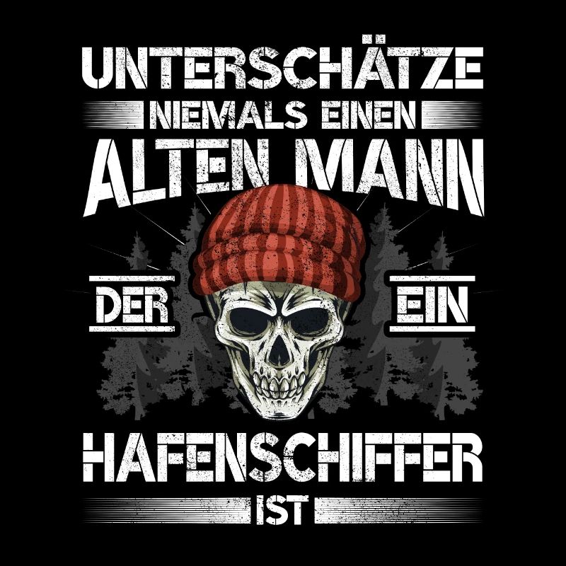 Hafenschiffer Alter mann Bootsbauer