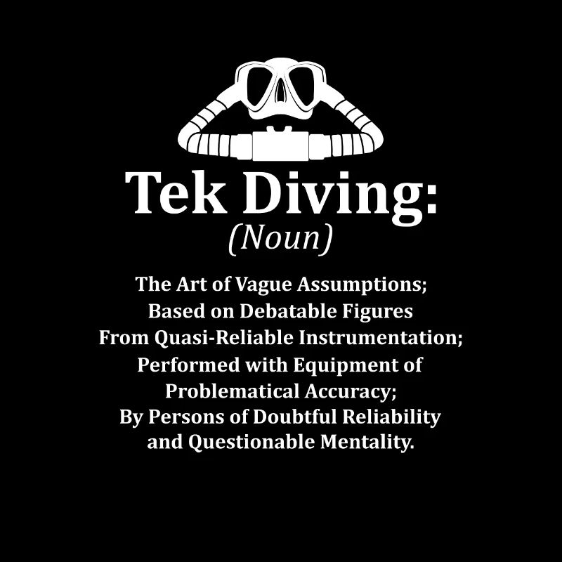 Tek Diving Definition Funny Technical Plongée