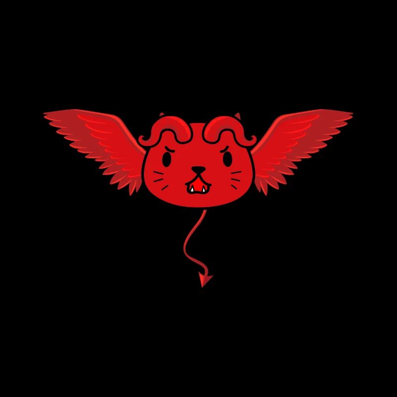 Cute devil cat