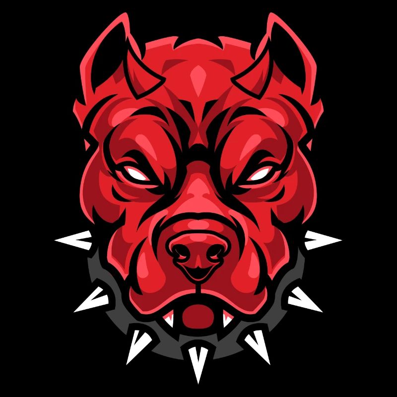 Teufel Pitbull-Hund