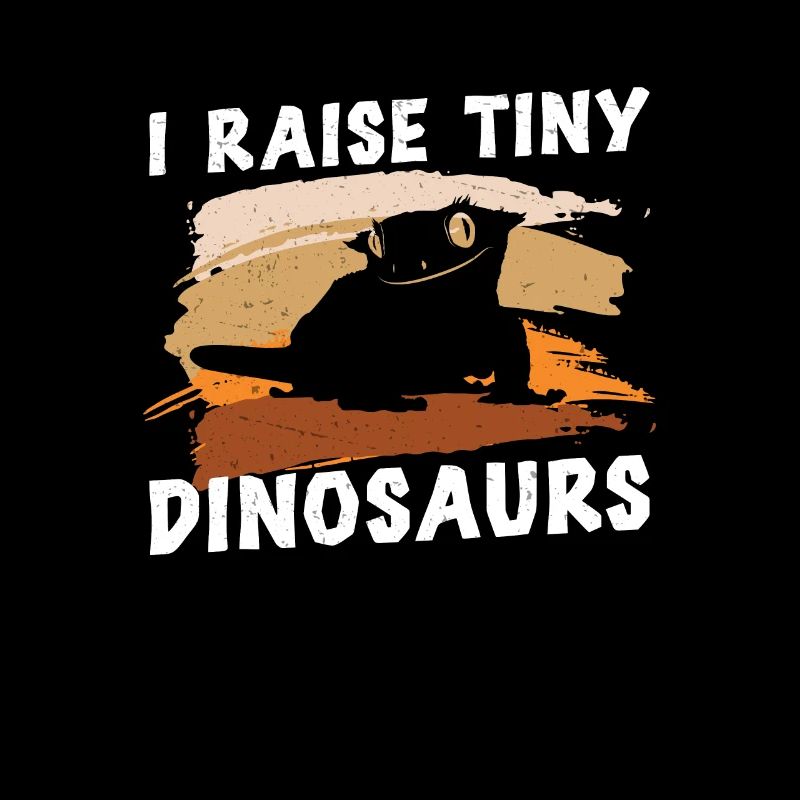 Crested Gecko Funny I Raise Tiny Dinosaurs Eyelash
