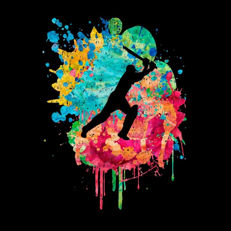 Joueurs de cricket à Popart