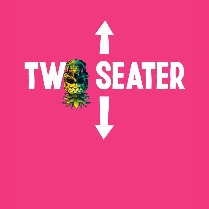 Two Seater Upside Down Pineapple Skull Swinger