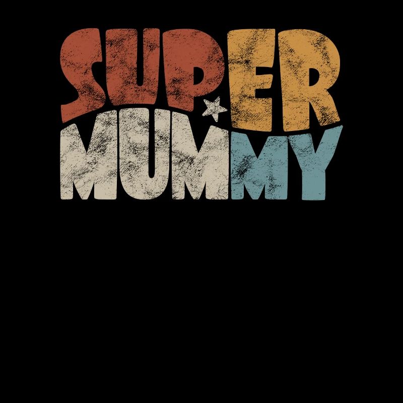 Super Mummy for the best mom in comic style