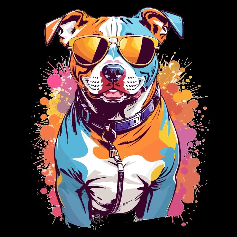 Hund bunt schön