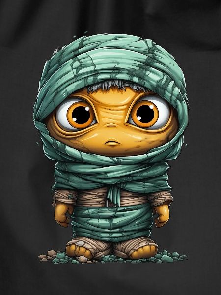 Halloween Spooky Cartoon Mummy