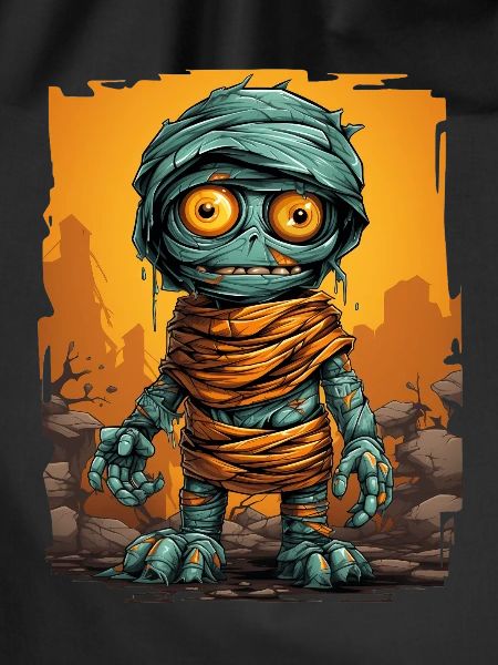Halloween Spooky Cartoon Mummy