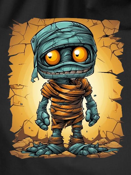 Halloween Spooky Cartoon Mummy