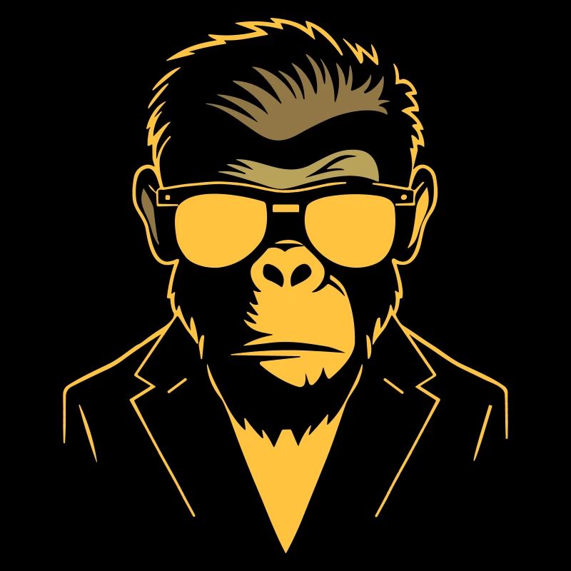 Cheeky Monkey Wearing Sunglasses