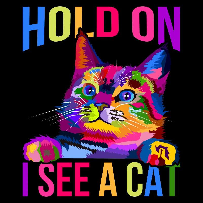 Warte, ich sehe eine Katze