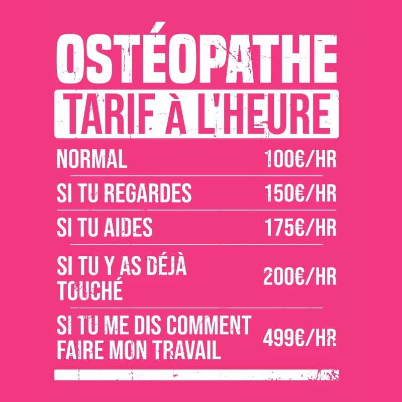 Osteopath Stundensatz Geschenkidee Humor