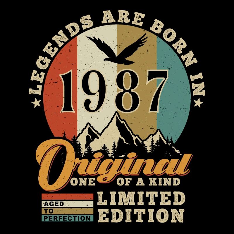 Original 1987 Cadeau D'anniversaire 1987 Authentic