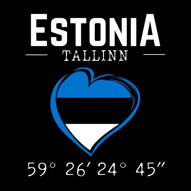 Drapeau souvenir de l’Estonie Capitale Tallinn