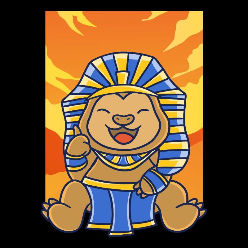 Tutankhamen Sloth Egyptian Mythology