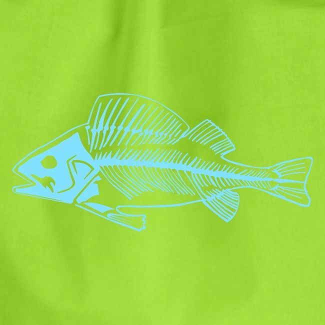 Blauer Barsche, blaue Fischgräten T-Shirt