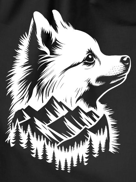 Pomeranian Dog Mountain