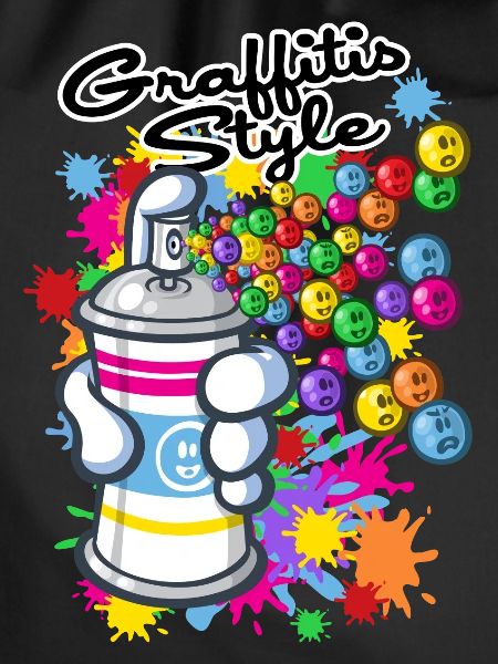 Graffiti cartoon style