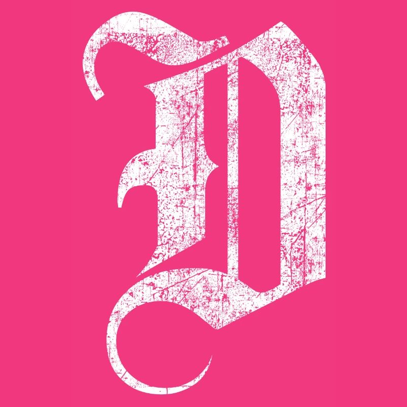 Tshirt alphabet initiale D