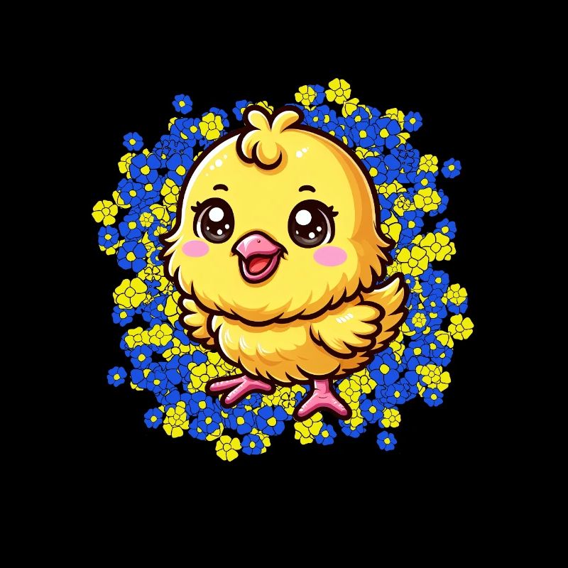 Fleurs de poussin de Pâques Fleurs de fleurs