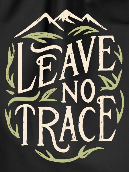 Leave no trace hiking