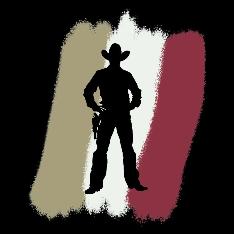 Cavalier de rodéo cowboy