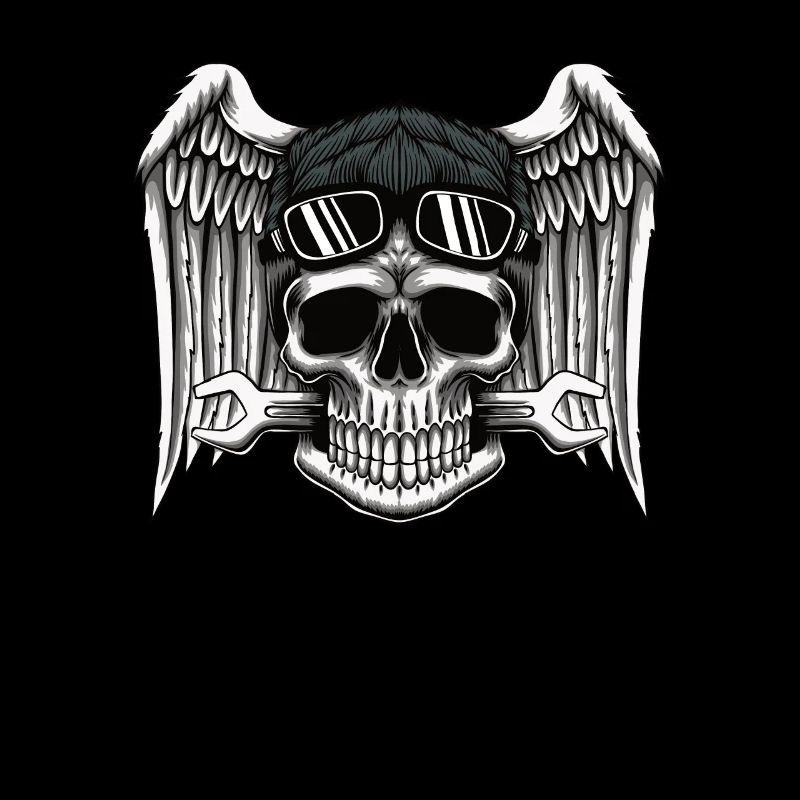 Skull Mechanics Biker's Design