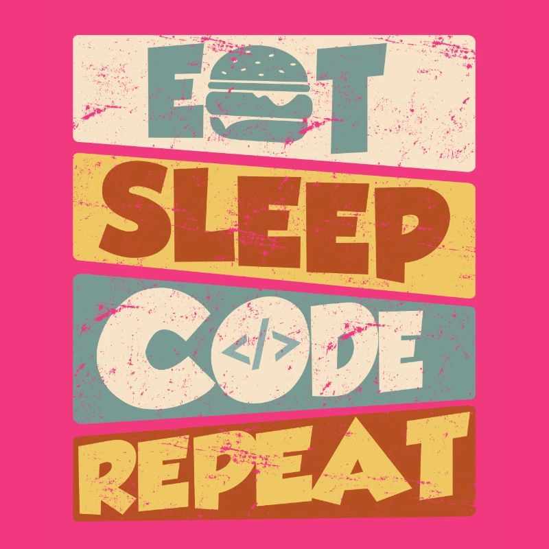 Programmeur développeur IT Spruch Eat Sleep Code