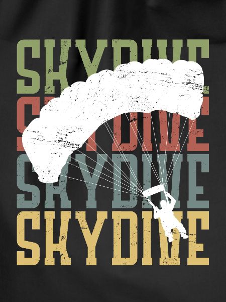 Parachutist motif Skydive Skydiver