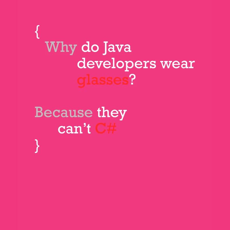 C# Programmeur blague Coder C Sharp