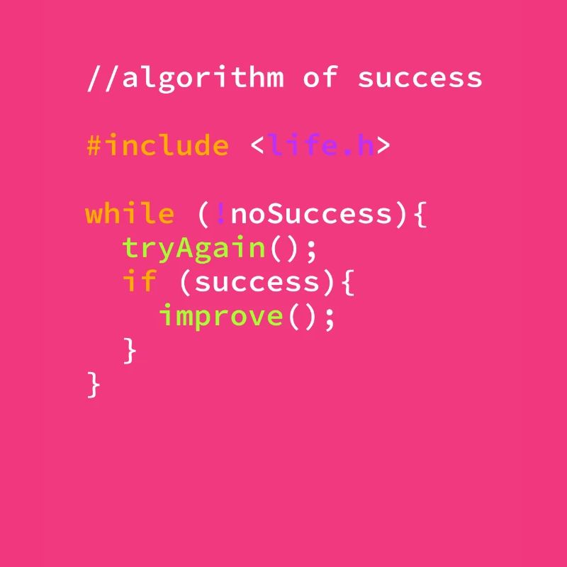 Erfolg erfolgreicher Programmierer Algorithmus